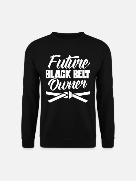 Zukünftiger Schwarzgurt Inhaber Schwarzer Gürtel - Unisex Pullover - Schwarz