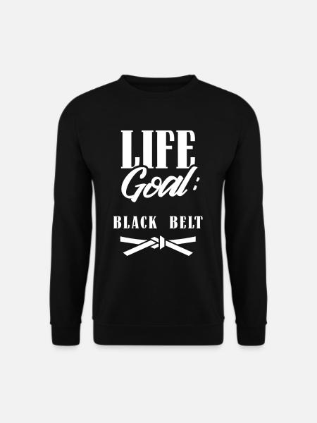 Objectif de vie: Ceinture noire Ceinture noire Gur MMA - Sweat-shirt Unisexe - noir