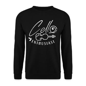 Cello lover Musician Cello cellist cello - Unisex Sweatshirt - black - Front - Alina (178cm) & Michal (187cm)