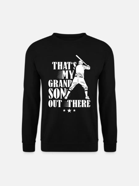 This is my grandson out there playing baseball - Unisex Sweatshirt - black