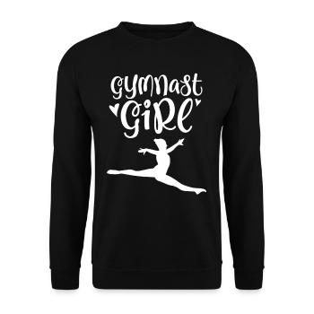 Gymnast Gymnast Girls Gymnastics Gymnastics - Unisex Sweatshirt - black - Front - Alina (178cm) & Michal (187cm)