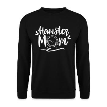 Hamster Mom Cute Hamster Owner Pet - Unisex Sweatshirt - black - Front - Alina (178cm) & Michal (187cm)