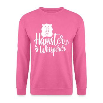 Hamster Whisperer Mignon Propriétaire d’animal de compagnie - Sweat-shirt Unisexe - rose - Devant