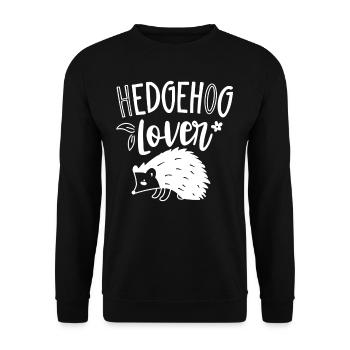 Hérisson Amants Mignon animal de compagnie hérisson Dictons - Sweat-shirt Unisexe - noir - Devant - Alina (178cm) & Michal (187cm)