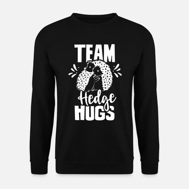 Team Hedgehog Cute Dictons Pet - Sweat-shirt Unisexe - noir