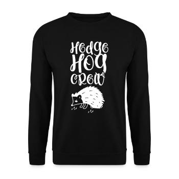 Hérisson Équipe Dictons Pet Cute - Sweat-shirt Unisexe - noir - Devant - Alina (178cm) & Michal (187cm)