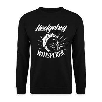Hérisson Whisperer Dictons Pet Cute - Sweat-shirt Unisexe - noir - Devant - Alina (178cm) & Michal (187cm)