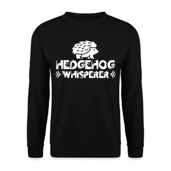 Hérisson Whisperer Mignon Pet Dictons - Sweat-shirt Unisexe - noir - Devant - Alina (178cm) & Michal (187cm)