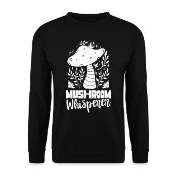Mushroom Whisperer Mushroom Mushroom Picker - Unisex Sweatshirt - black - Front - Alina (178cm) & Michal (187cm)