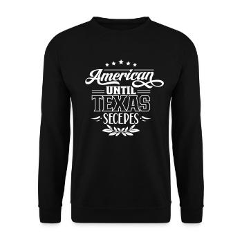 Les Américains jusqu’à la sécession des Texans du Texas - Sweat-shirt Unisexe - noir - Devant - Alina (178cm) & Michal (187cm)