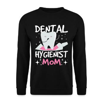 Hygiéniste dentaire maman dentiste hygiéniste dentaire - Sweat-shirt Unisexe - noir - Devant - Alina (178cm) & Michal (187cm)