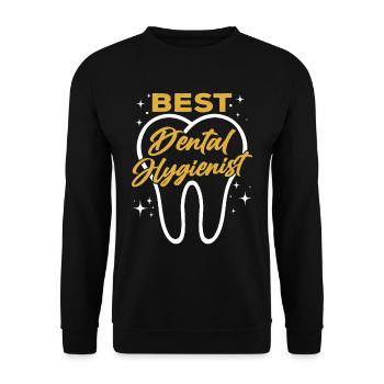 Best Dental Hygienist Dental Hygiene Dentist - Unisex Sweatshirt - black - Front - Alina (178cm) & Michal (187cm)