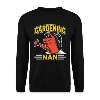 Gartenarbeit Großmutter Garten Oma Gärtnerin - Unisex Pullover - Schwarz - Vorne - Alina (178cm) & Michal (187cm)