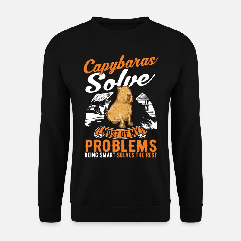 Capybara Wasserschwein Capibara - Unisex Sweatshirt - black
