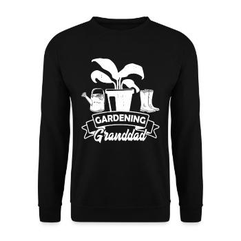 Grand-père jardinier grand-père jardinier - Sweat-shirt Unisexe - noir - Devant - Alina (178cm) & Michal (187cm)