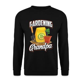 Jardinage Grand-père Grand-père Jardinier de jardin - Sweat-shirt Unisexe - noir - Devant - Alina (178cm) & Michal (187cm)