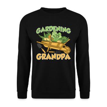 Jardinage Grand-père Jardinier Grand-père Jardin - Sweat-shirt Unisexe - noir - Devant - Alina (178cm) & Michal (187cm)