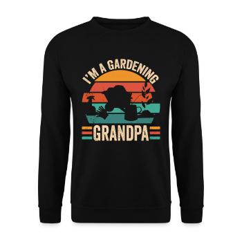 Je suis un jardinier grand-père jardinage jardin - Sweat-shirt Unisexe - noir - Devant - Alina (178cm) & Michal (187cm)