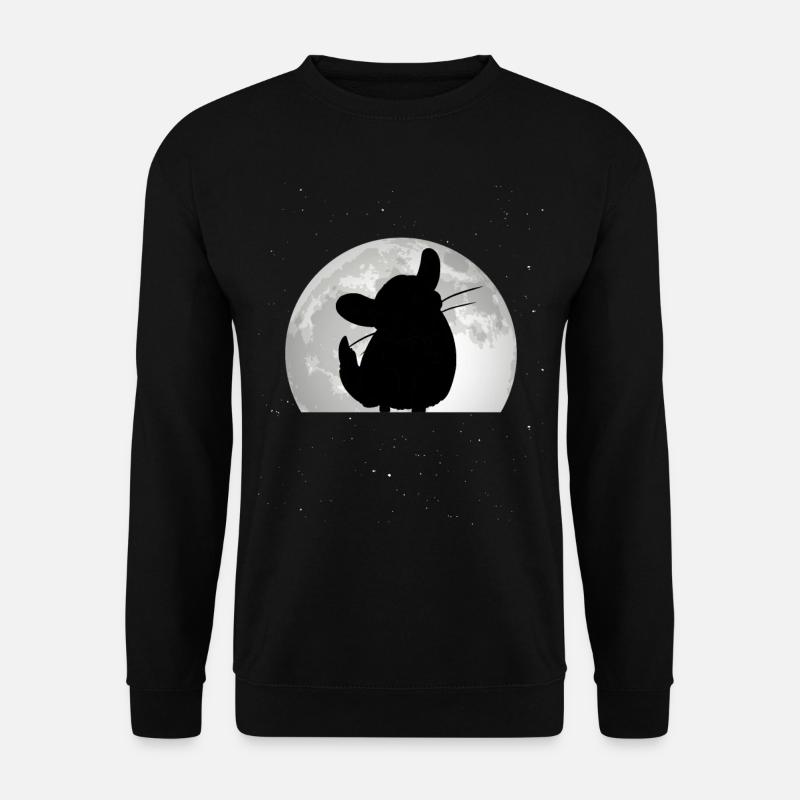 Chinchilla Moon Woolly Mouse - Unisex Sweatshirt - black