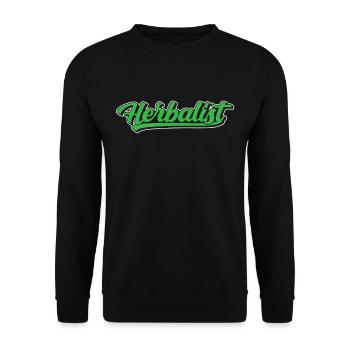 Herbalist Herb Garden Herbs - Unisex Sweatshirt - black - Front - Alina (178cm) & Michal (187cm)