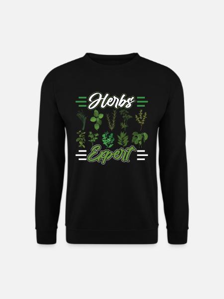 Kräuterexperte Kraut Kräutergarten Kräuter - Unisex Pullover - Schwarz