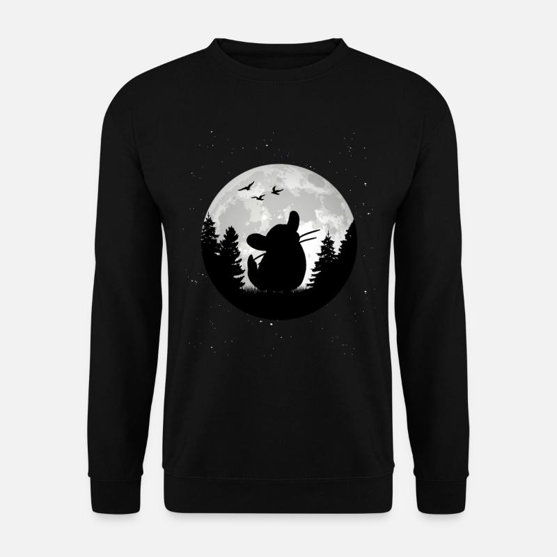 Chinchilla Moon Woolly Mouse - Unisex Sweatshirt - black