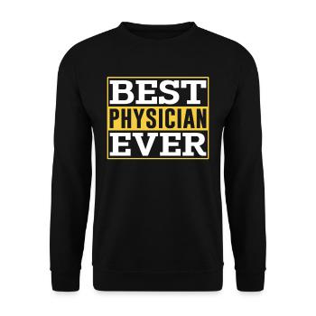 The Best Doctor Ever Doctor Profession Medical - Unisex Sweatshirt - black - Front - Alina (178cm) & Michal (187cm)
