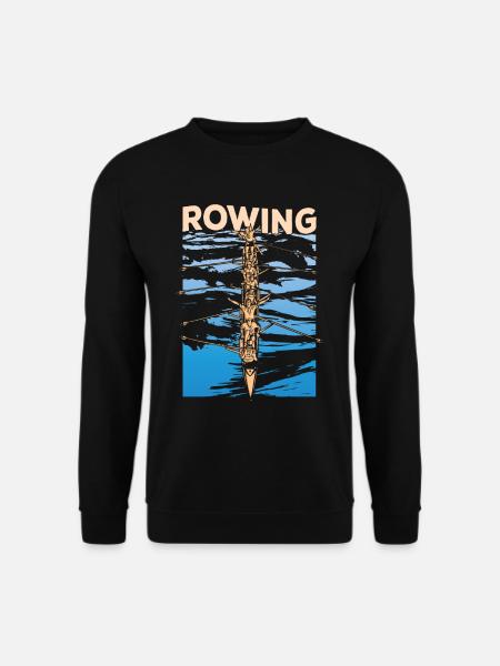 Rowing Rowing Rowing Rowing Rowing - Unisex Sweatshirt - black