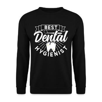 Best Dental Hygienist Dental Hygiene Dentist - Unisex Sweatshirt - black - Front - Alina (178cm) & Michal (187cm)