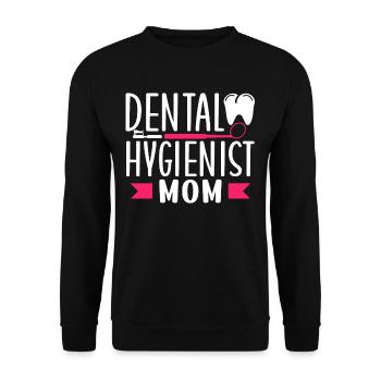 Hygiéniste dentaire Maman Dentiste Hygiéniste dentaire - Sweat-shirt Unisexe - noir - Devant - Alina (178cm) & Michal (187cm)