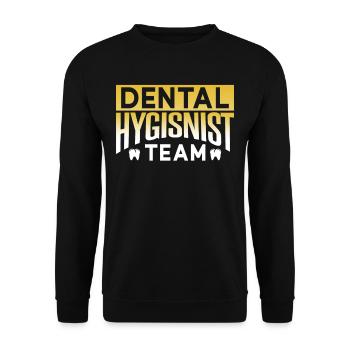 Dental Hygienists Team Dentist Dental Hygiene - Unisex Sweatshirt - black - Front - Alina (178cm) & Michal (187cm)