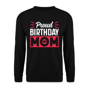 Fier anniversaire maman Anniversaire maman maman - Sweat-shirt Unisexe - noir - Devant - Alina (178cm) & Michal (187cm)