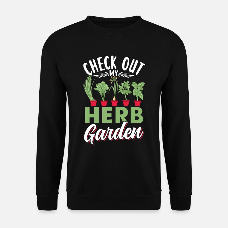 View my herb garden Herbs - Unisex Sweatshirt - black