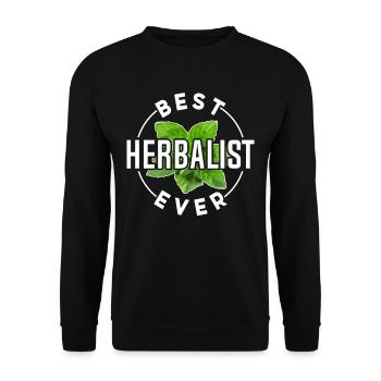 Best Herbal Specialist Ever Herbs - Unisex Sweatshirt - black - Front - Alina (178cm) & Michal (187cm)