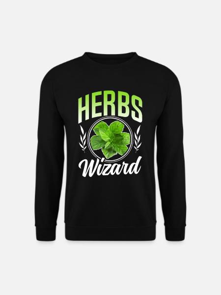 Herb Wizard Herb Garden Herbalism - Unisex Sweatshirt - black