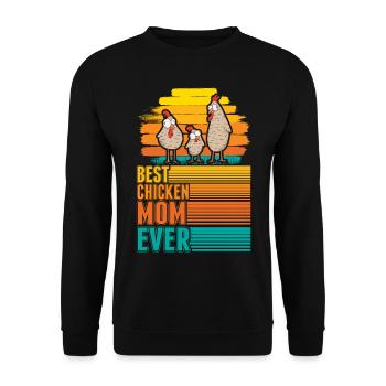 Meilleure maman poulet de tous les temps Hühner Mama - Sweat-shirt Unisexe - noir - Devant - Alina (178cm) & Michal (187cm)