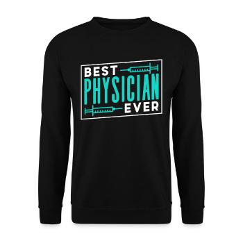 The Best Doctor Ever Profession Doctor Medical - Unisex Sweatshirt - black - Front - Alina (178cm) & Michal (187cm)