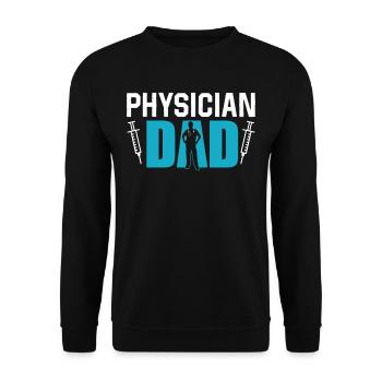 Docteur Père Médecine Docteur Profession médicale - Sweat-shirt Unisexe - noir - Devant - Alina (178cm) & Michal (187cm)