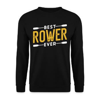 Meilleur rameur jamais aviron bateau aviron aviron aviron - Sweat-shirt Unisexe - noir - Devant - Alina (178cm) & Michal (187cm)