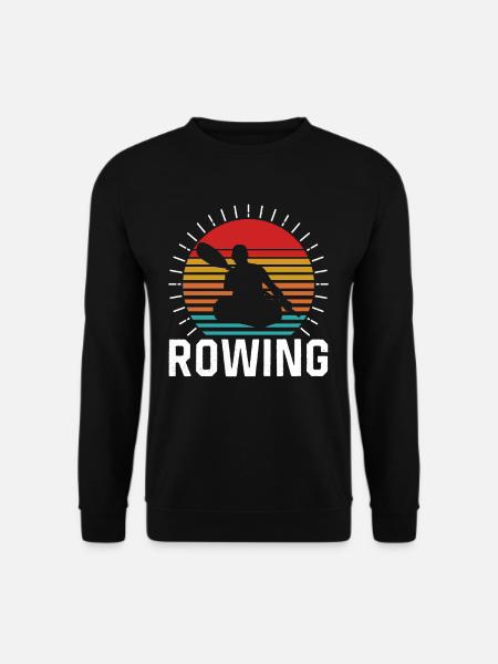 Rudern Ruder Ruderer Ruderboot Rudersport - Unisex Pullover - Schwarz