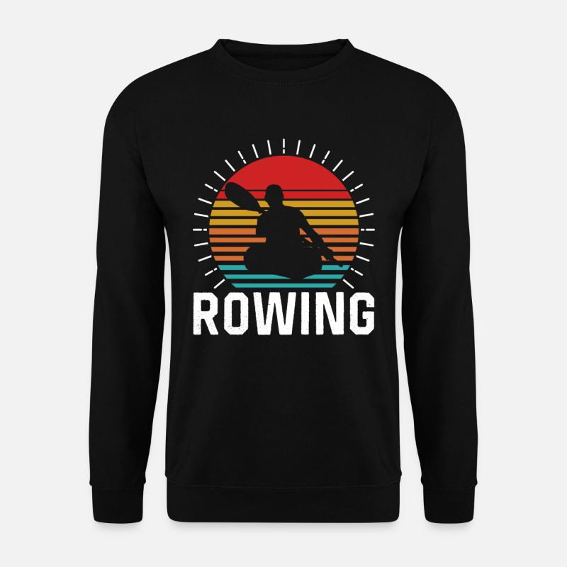 Rudern Ruder Ruderer Ruderboot Rudersport - Unisex Pullover - Schwarz
