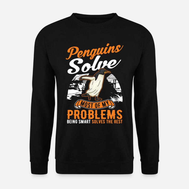 Penguin Gift Penguin - Unisex Sweatshirt - black