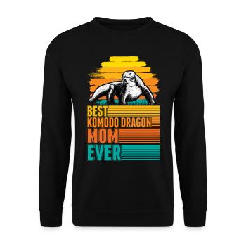 Best Komodo Dragon Mom Ever Komodo Monitor Mama - Unisex Sweatshirt - black - Front - Alina (178cm) & Michal (187cm)