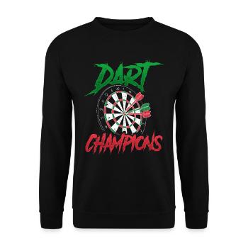 Darts Champions Darts Club Team Darts - Unisex Sweatshirt - black - Front - Alina (178cm) & Michal (187cm)