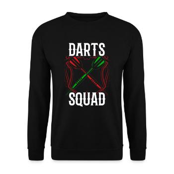 Darts Team Darts Club Darts Team - Unisex Sweatshirt - black - Front - Alina (178cm) & Michal (187cm)