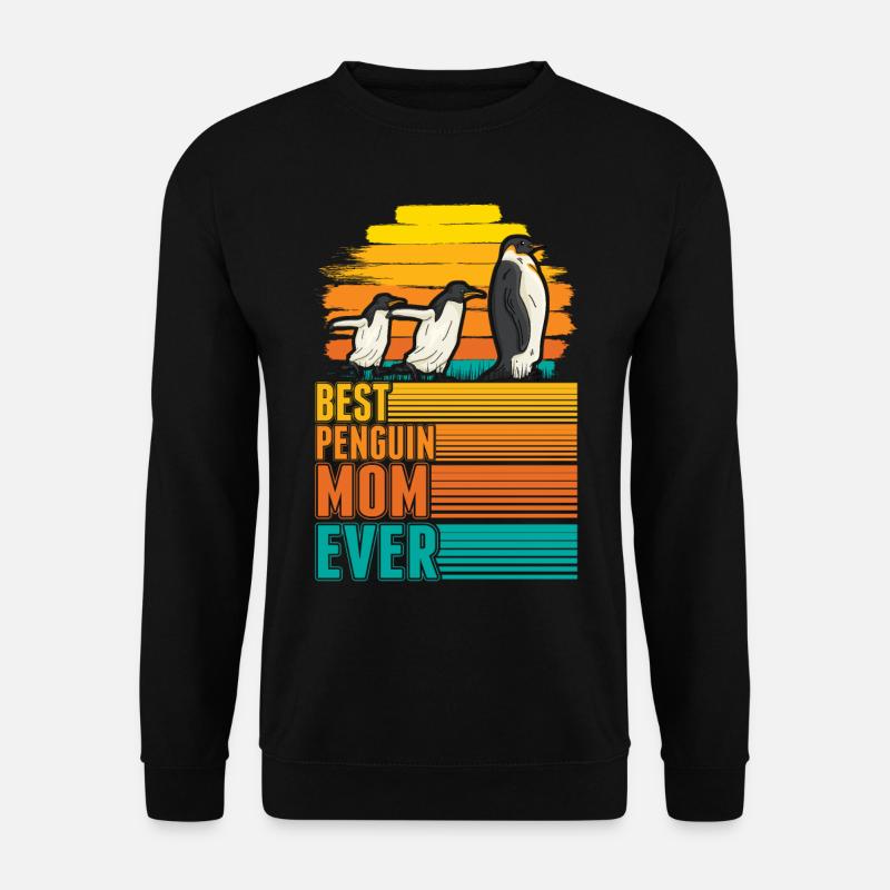Best Penguin Mom Ever Pinguin Mama - Unisex Pullover - Schwarz