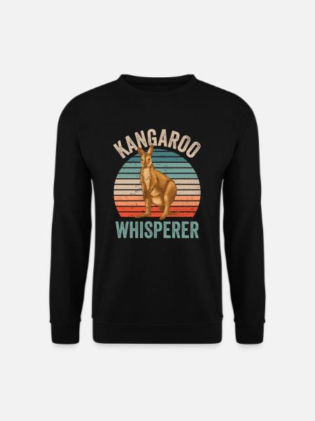 Kangourou Whisperer Animal Kangourou Kangourou - Sweat-shirt Unisexe - noir