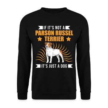 Parson Russell Terrier Owner - Unisex Sweatshirt - black - Front - Alina (178cm) & Michal (187cm)