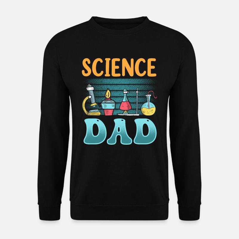 Science Papa Science Team Scientists - Unisex Sweatshirt - black