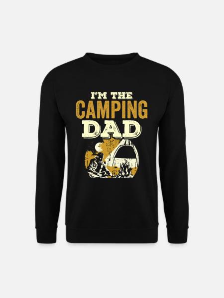 Ich Bin Der Camping Papa Camper Campen Camp - Unisex Pullover - Schwarz